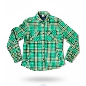 All-Son Green/Black Plaid Wool Blend Shirt Jacket Men’s Medium EUC!